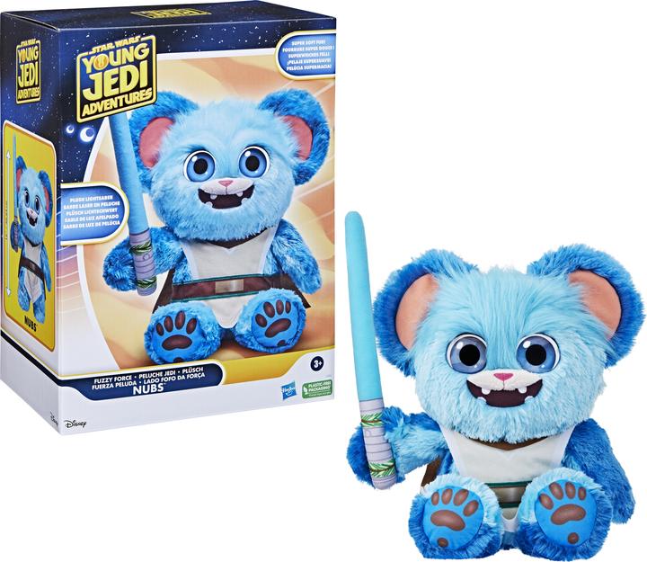 Produktbild Hasbro Die Abenteuer der jungen Jedi, Fuzzy Force Nubs, Star Wars Plüschfigur, Star Wars Spielzeu (41.91 cm)