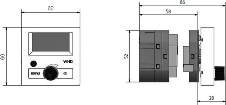 Actual product image WHD DR 60 Edizio flush-mounted radio (DAB+, VHF, Infrared)