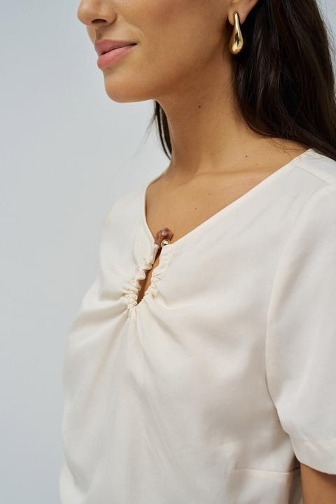 Actual product image Salsa Jeans Kurzarmbluse Shirt With Metal Detail (XS)