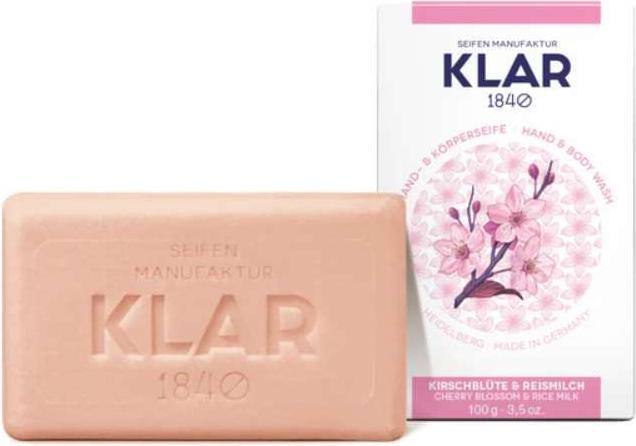 Immagine prodotto Klar Sapone al latte di riso e fiori di ciliegio 100 g (Sapone duro)