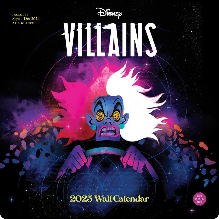 Image du produit Abrams & Chronicle Disney Villains 2025 (30,5 x 30,5 cm, Couverture rigide, Anglais)