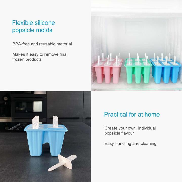 Actual product image Intirilife Silicone ice mould with 6 cavities