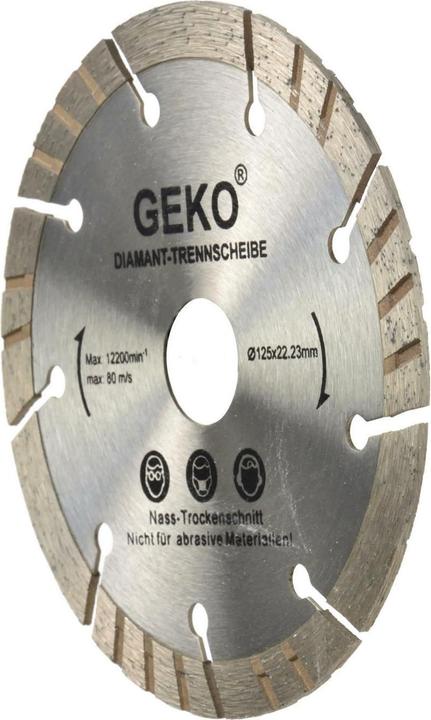 Actual product image GEKO Diamond Turbo Segment Cutting Disc, 125x10x22mm