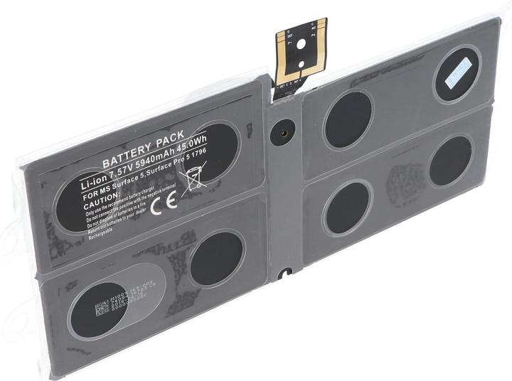 Image du produit XCell Batterie compatible avec Microsoft Surface Pro 5, Surface Pro 5 1796, G3HTA038H 7,57 Volt 5940mAh