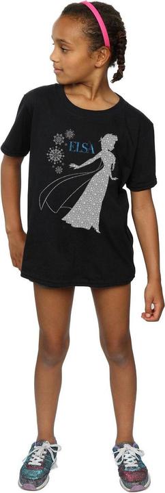 Immagine prodotto Disney Frozen Elsa Christmas Silhouette Maglietta Ragazze (152, 158)