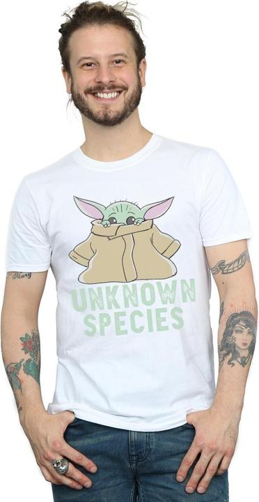 Actual product image Star Wars Mens The Mandalorian Unknown Species T-Shirt (L)