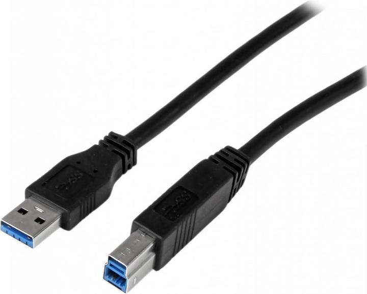 StarTech 1m zertifiziertes USB 3.0 SuperSpeed Kabel A auf B - Schwarz - USB 3 Anschlusskabel - Stecker/Ste... (1 m, USB 3.2 Gen 1)