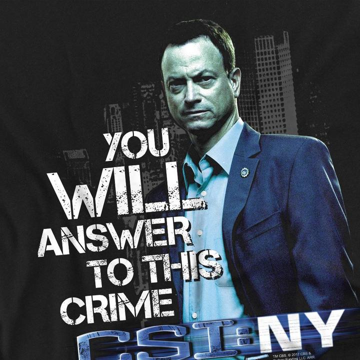 Actual product image Csi: NY Mens You Will Answer T-Shirt (M)