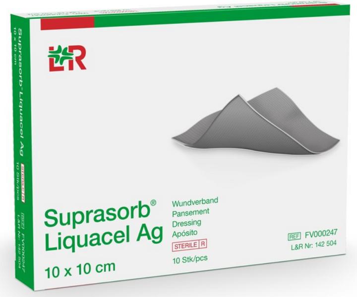 Suprasorb Liquacel Ag 10x10cm (10 Stk) (10 x)