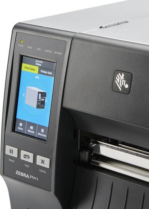 Produktbild Zebra ZT411, Direct thermal / Thermal transfer, POS printer, 203 x 203 DPI, 2.4 ips, 0.058 - 0.25 µm (203 dpi)