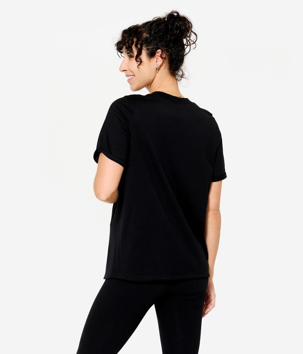 Immagine prodotto Domyos Women's Yoga Maternity T-Shirt - Black (XXL)