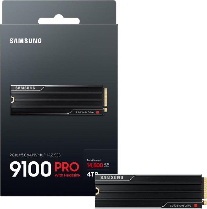 Productafbeelding Samsung 9100 Pro met koellichaam (4000 GB, M.2 2280)