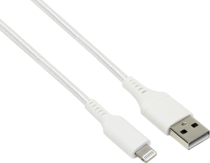 Productafbeelding Speedlink USB-A naar Lightning-kabel, wit (USB 3.0)