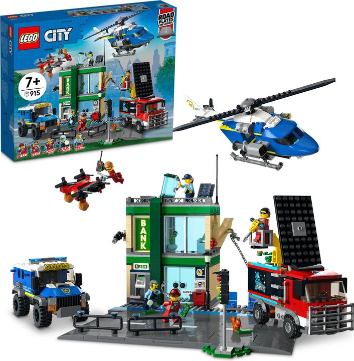 Actual product image LEGO Bank robbery with car chase (60317, LEGO City)