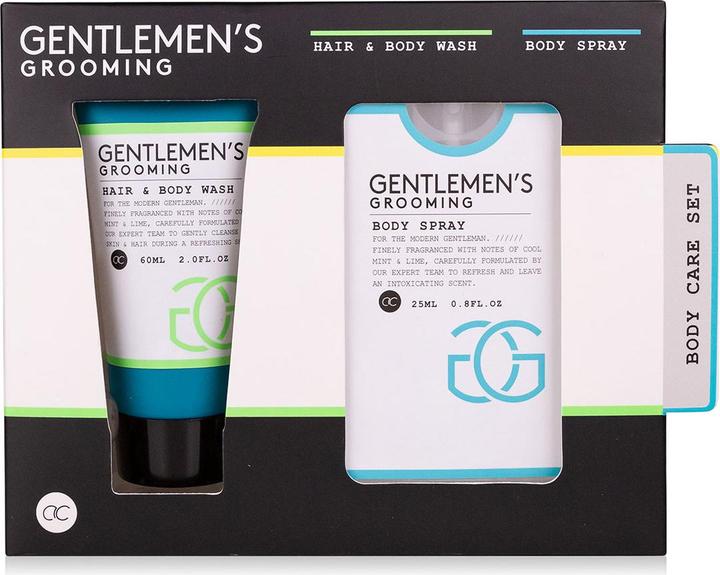 Produktbild Accentra Badeset GENTLEMEN'S GROOMING in Geschenkbox, inkl. 60ml Hair- & Bodywash, 25ml Körperspray, Duft: Co (Haarpflege set)