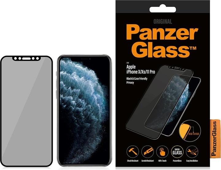 Actual product image PanzerGlass Privacy Edge to Edge (1 Piece, Apple iPhone 11 Pro)