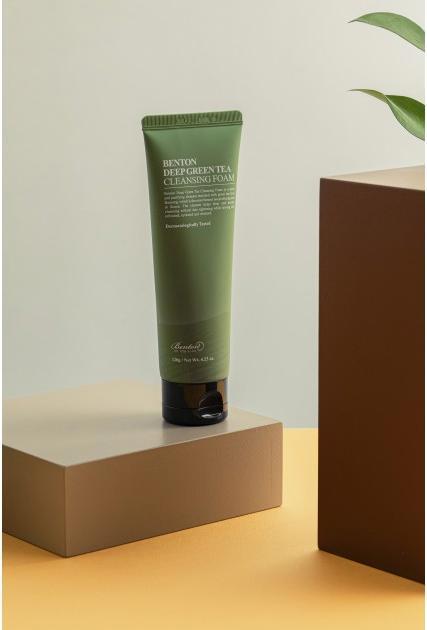 Actual product image Benton deep green tea cleansing foam (Foam, 120 ml)