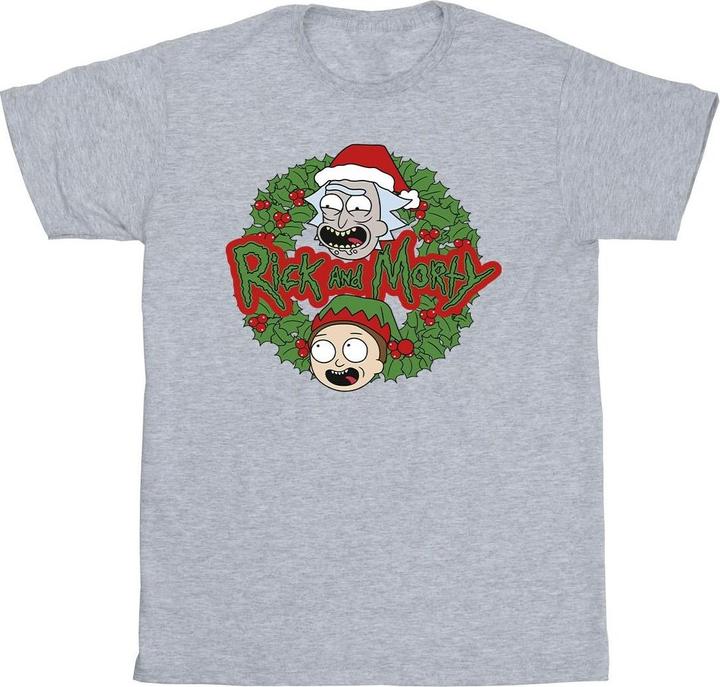 Produktbild Rick And Morty Christmas Wreath TShirt (L)