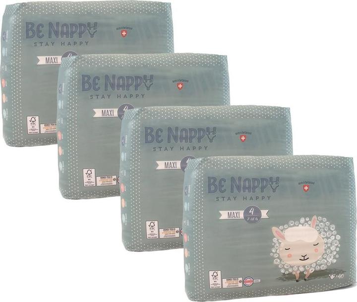 Actual product image Be Nappy diaper (Size 4, Monthly box, 160 Piece)