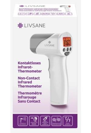 Image du produit Livsane thermomètre infrarouge sans contact (Front, Sans contact)