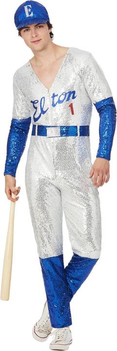 Actual product image Elton John Mens Deluxe Sequin Costume Set (S)