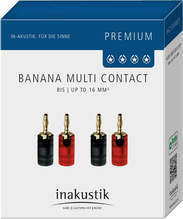 Inakustik Premium Banana Multi Contact (4er Set) (4.4mm (Bantam))