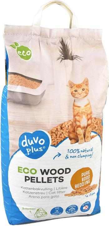 Immagine prodotto Duvoplus Lettiera per gatti Eco pellet di legno 3,6 kg (Biodegradabile, Non agglomerante, 3.60 kg)