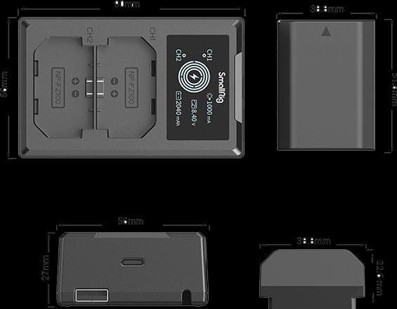 Immagine prodotto SmallRig 3824 Kit NP-FZ100 (Set)