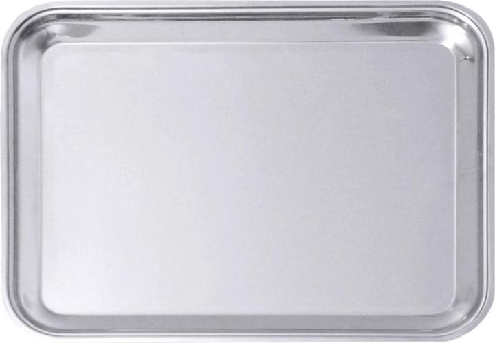 Contacto Rectangular tray 26x20cm, stainless steel with flanged edge