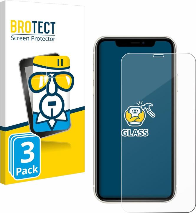 Produktbild BROTECT Panzerglas Hartglas Displayschutz (3 Stück, Apple iPhone 11)