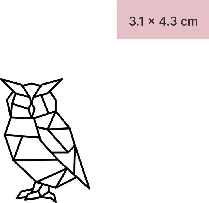 Produktbild minink Temporäres Tattoo – Geometrische Eule