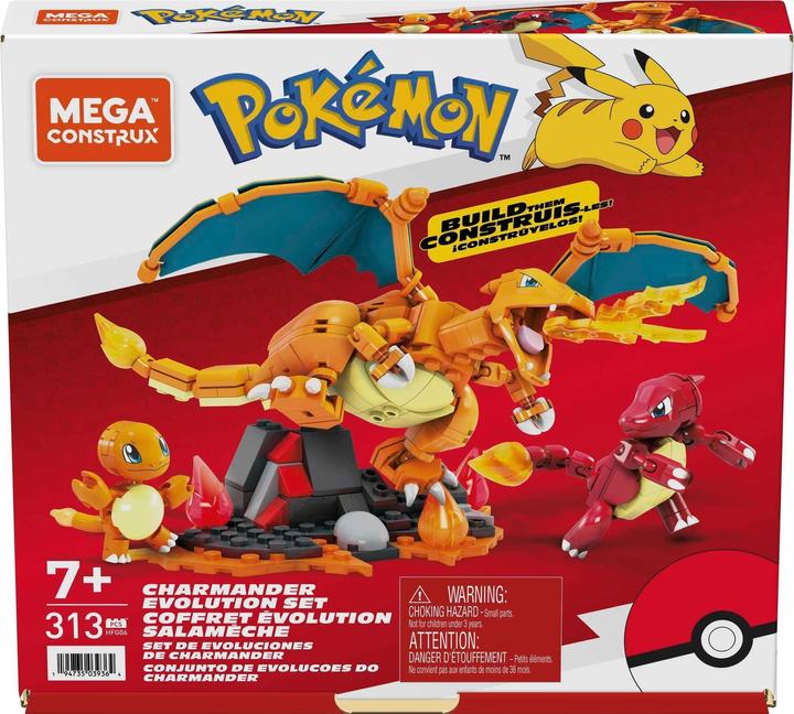 Image du produit Mega Construx Pokémon – Coffret Évolution Salamèche