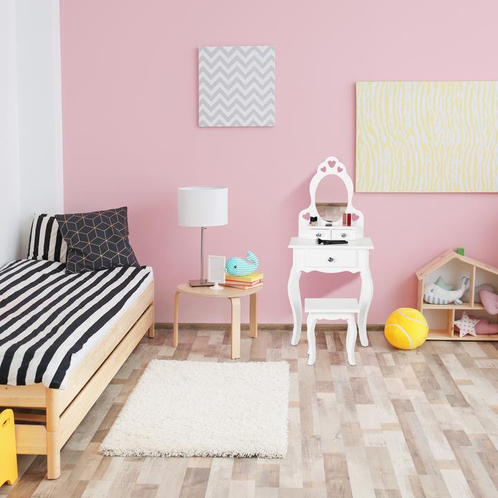 Immagine prodotto Relaxdays Tavolino da toilette per bambini (50 x 30 x 110 cm)