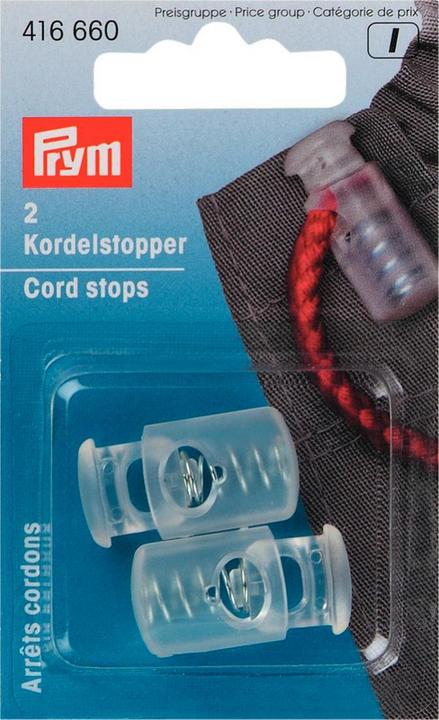 Image du produit Prym Arrêt de cordon 1 trou grand KST transparent