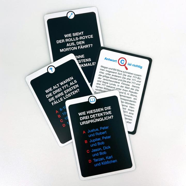 Image du produit L'univers des trois points d'interrogation - Le quiz passionnant sur les détectives de la secte (Allemand)