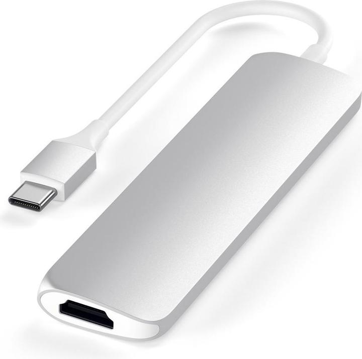 Immagine prodotto Satechi USB-C Slim Multiport V2 (USB-C, 6 Porti)