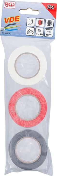 Immagine prodotto BGS Assortimento nastro isolante VDE 3 pz. (19 mm)