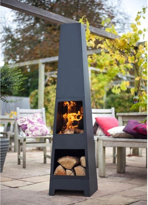 Produktbild Buschbeck Stahlofen Malm, 36 x H 150 cm Stahl schwarz