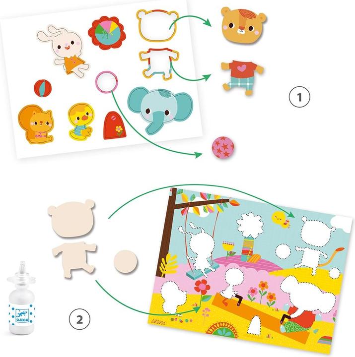 Actual product image Djeco Collage for the very young day