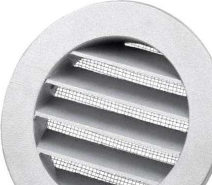 Actual product image Vink Duka Metal rist Dusav Ø100MM - Sortlakeret aluminium