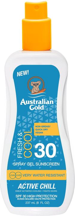 Actual product image Australian Gold Spray Gel Active Chill (Sun spray, Sun gel, SPF 30, 237 ml)