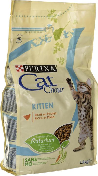 Actual product image Cat Chow Kitten 1,5kg (Puppy + kitten, 1 pcs., 1500 g)