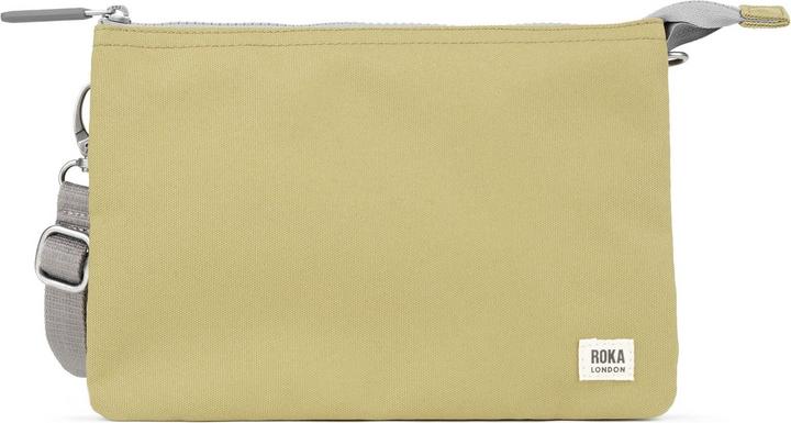 Actual product image Roka London Carnaby Crossbody Khaki XL Recycled Canvas