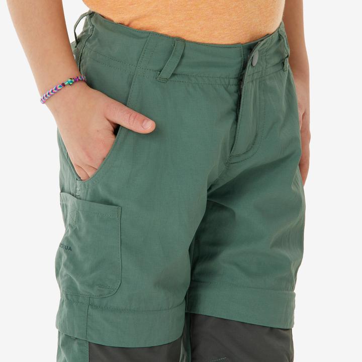 Image du produit Quechua Pantalon de randonnée modulable enfant - 2-6 ans, MH500 vert (92, 94, 96, 98, 102, 104, 106, 110, 116, 122, 100 A, 115 A, 120 B, 105 A, 95 A)