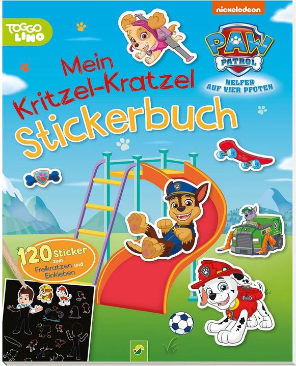 Image du produit PAW Patrol My Scribble Scratch Sticker Book (livre d'autocollants)