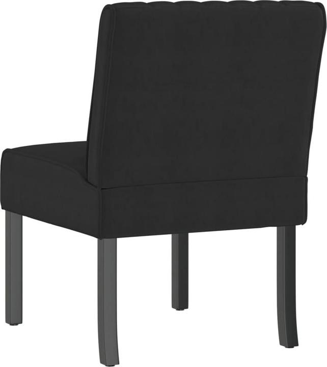 Actual product image VidaXL Polsterstuhl Schwarz Samt