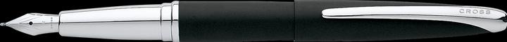 Image du produit Cross ATX Plume Basalt Black bec F acier (Noir basalte, 1 x)