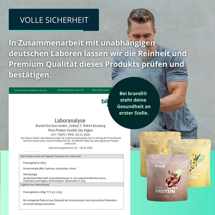 Produktbild Brandl Pure Protein Vegan (Vanille, 1 Stk., 1000 g)