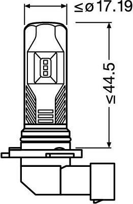 Actual product image Osram LEDriving FL (H10)