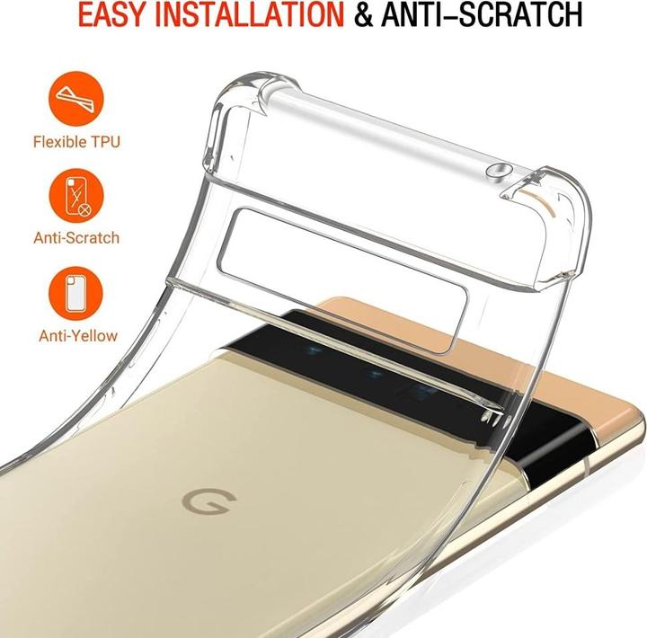 Actual product image Screenguard Google Pixel 6 Pro Case Crystal Soft Airbag Bumper (Google Pixel 6 Pro)